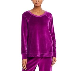 WILT Velour Raglan Sweatshirt in Magnolia Purple, Size M, New w/Tag